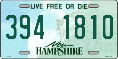 NH license plate 3941810