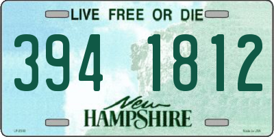 NH license plate 3941812