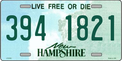 NH license plate 3941821