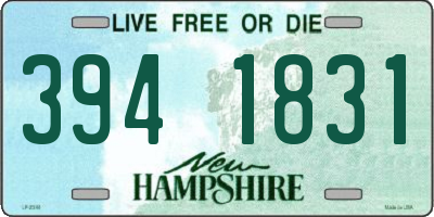 NH license plate 3941831
