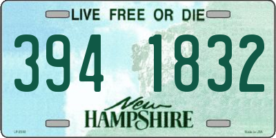 NH license plate 3941832