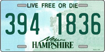 NH license plate 3941836