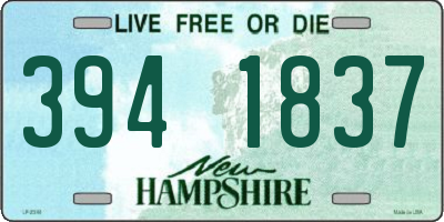 NH license plate 3941837