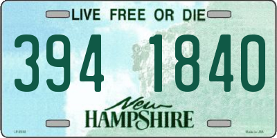 NH license plate 3941840