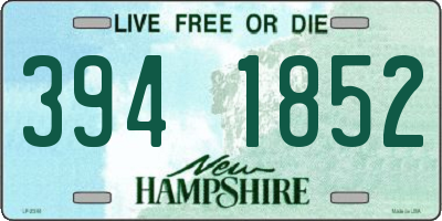 NH license plate 3941852