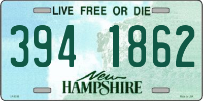 NH license plate 3941862