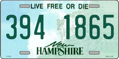 NH license plate 3941865