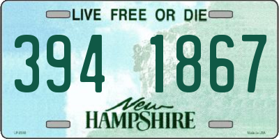 NH license plate 3941867