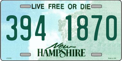 NH license plate 3941870