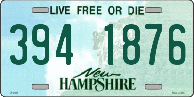 NH license plate 3941876