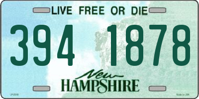 NH license plate 3941878