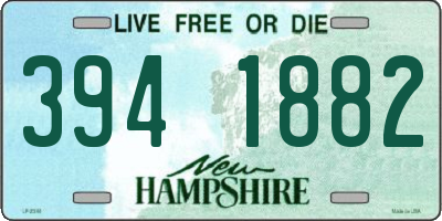 NH license plate 3941882