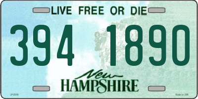 NH license plate 3941890