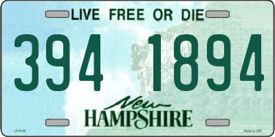 NH license plate 3941894