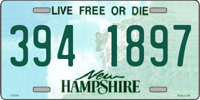 NH license plate 3941897