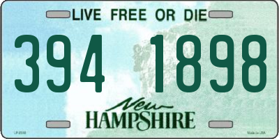 NH license plate 3941898