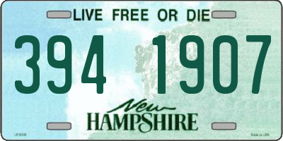 NH license plate 3941907