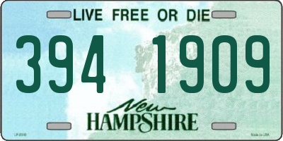 NH license plate 3941909