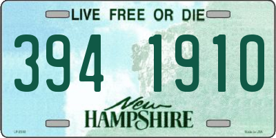 NH license plate 3941910