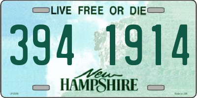 NH license plate 3941914