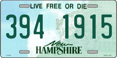 NH license plate 3941915