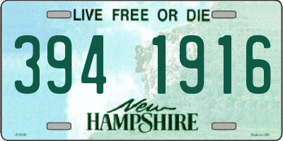 NH license plate 3941916