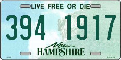 NH license plate 3941917