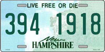 NH license plate 3941918