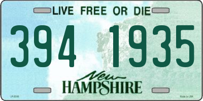 NH license plate 3941935