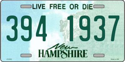 NH license plate 3941937