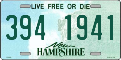 NH license plate 3941941