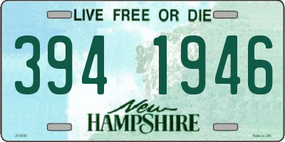 NH license plate 3941946