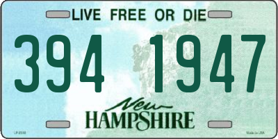 NH license plate 3941947