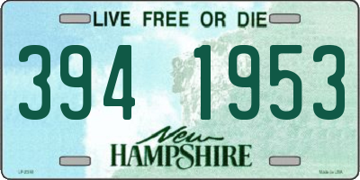 NH license plate 3941953