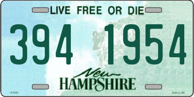NH license plate 3941954