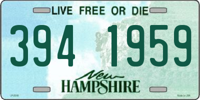 NH license plate 3941959