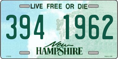 NH license plate 3941962
