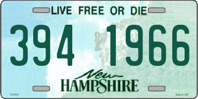NH license plate 3941966
