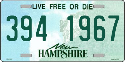 NH license plate 3941967