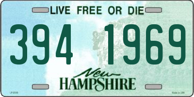 NH license plate 3941969