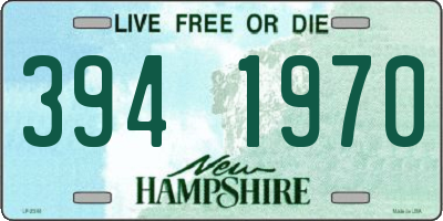 NH license plate 3941970