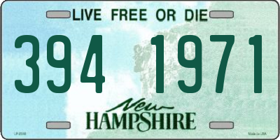 NH license plate 3941971