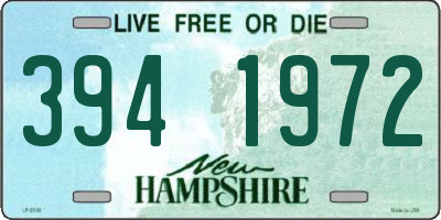 NH license plate 3941972