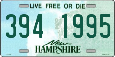 NH license plate 3941995
