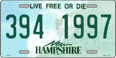 NH license plate 3941997
