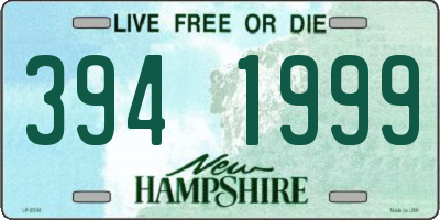 NH license plate 3941999