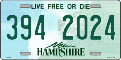 NH license plate 3942024