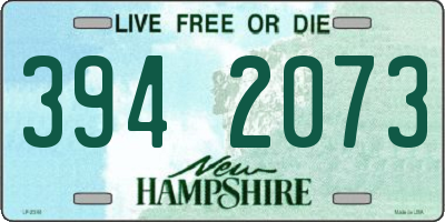 NH license plate 3942073