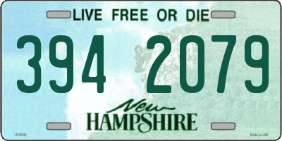 NH license plate 3942079