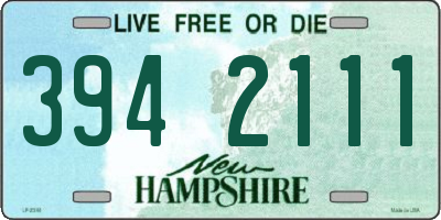 NH license plate 3942111